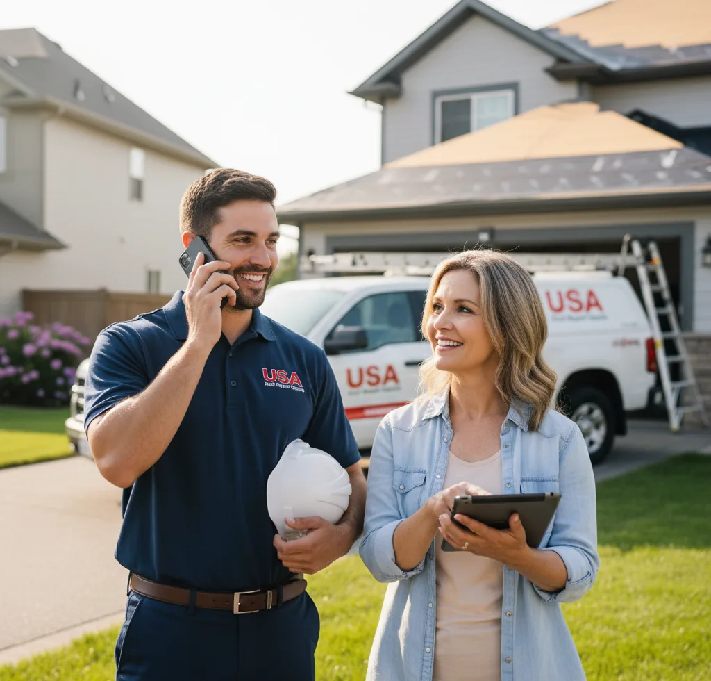 USA Roof Repair Experts customer support in Colrain
